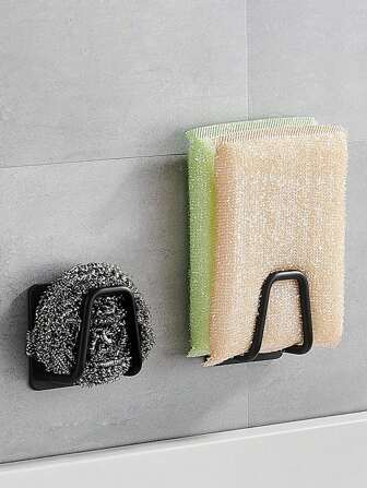 1pc/2pcs Stainless Steel Countertop Sink Organizer Shelf, No Drilling Required