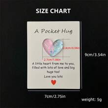 1pc, A Small Love Pocket Hug Card, Special Birthday Wedding Party Valentine's Day Gift, Isolation Gift, Hug Token, Think Of Your Gift Cute Resin Animal Decorations With Encouragement Greeting Cards, Home Decor, Room Decor, Weird Things