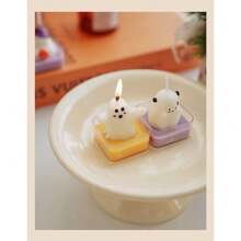 1pc Halloween Pumpkin & Ghost Scented Candle, White Smokeless, Suitable For Home, Pool, Bar, Gifts, Birthday Celebration Party, Wedding Decoration And Emergency. Halloween, Ghost Festival, Autumn, Holiday, Christmas, Winter, Holiday, Festival, Room Decor, Gift, Handmade, Size: 1.65in*1.45in Home Decor Halloween Decor