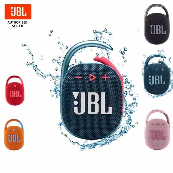 JBL سماعة JBL CLIP 4 اللاسلكية البلوتوث محمولة مقاومة للماء IPX67 سماعات صوت خارجية قوية مناسبة للحفلات