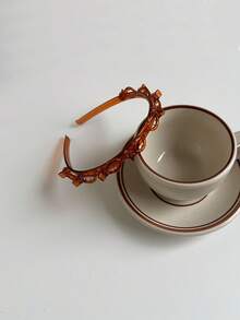 1/2件装编织分叉发箍，双层镂空发圈装饰，洗脸刘海发箍，发带，发箍，发圈发箍，礼品发饰头饰