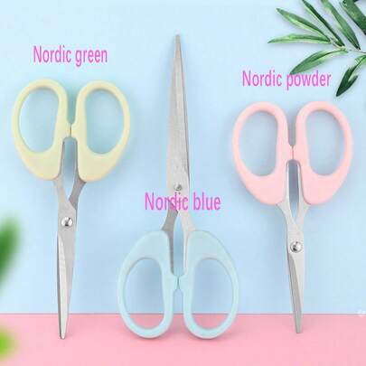 手工不锈钢剪刀，多用途剪刀，适用于家庭、办公室、DIY、学生、剪纸、修剪、刘海，边缘精确锋利，小/中/大尺寸