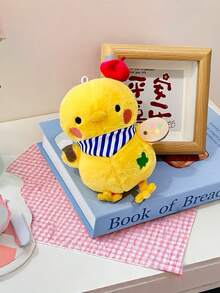 1 件可爱企鹅和雪人挂饰，创意节日装饰毛绒公仔玩偶，幸运小雕像礼物