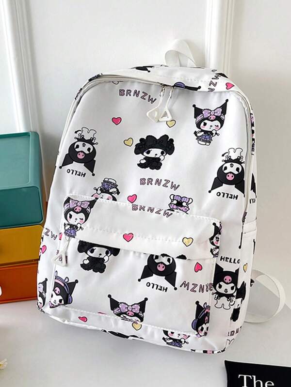 Sanrio Sanrio Kitty Cat Schoolbag Female High Value Niche Shoulder Bag Female College Students Large Capacity Lightweight Travel Backpack, For Female College Students, Female Junior High School Students To Start School