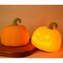 万圣节 LED 南瓜灯 USB 灯 - 电池供电节日氛围装饰，适用于万圣节、复活节、购物中心、南瓜灯卧室灯、万圣节装饰、生日装饰、派对用品、青年时尚产品、万圣节装饰灯、家居装饰、派对装饰、万圣节装饰、房间装饰、万圣节花园装饰、礼物、仙女