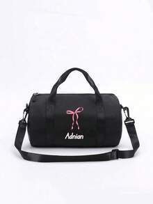 Personalized Dance Bag, Customizable With Your Name. Ideal For Dance, Sports, Latin Dance And Various Occasions. Large Capacity Design Allows It To Be Used As Both A Shoulder Bag And A Travel Bag, Practical And Convenient For Daily Use. Also Makes A Great Gift For Friends And Family. - Text 1 Stroke - View 6