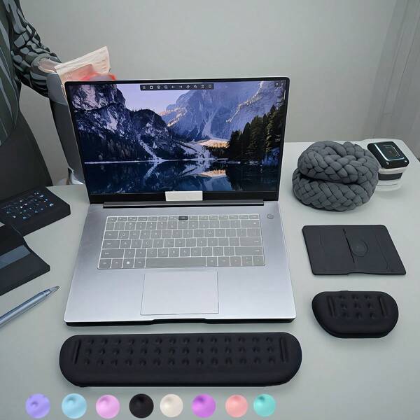XWLR 2 jeux de repose-poignets de clavier en forme de nuage, tapis de souris ergonomique, support pour poignet, en mousse PU, à récupération lente, avec base antidérapante, facile à taper et à soulager les douleurs au poignet, convient pour la maison, le bureau, le jeu sur ordinateur, le bureau ou l'ordinateur portable
