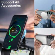 1pc Fashion Hard Case Phone Cover With Matte Shockproof Magnetic Ring Compatible With IPhone 12 Pro Max/Compatible With IPhone 13 Pro Max/Galaxy A26/Honor X7b/Compatible With OnePlus 11,International Version, Not The Domestic Version - Dark Green - View 2