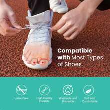 Soft Silicone Toe Separator Finger Divider, Toe Separator, Fits Any Age, Perfect For Shoes, No Discomfort