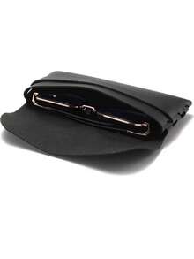 10 件黑色简约优雅便携式眼镜盒，男女适用，非常适合旅行和行李 - 黑色 - 查看 7