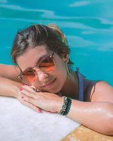 BOMAIL 5PCS Semi-Precious Gemstone Bracelet - Healing Stone Beaded Bracelets Women Men 8mm Round Beaded Stretch Bracelets Unisex Yoga Bracelets - D - View 3