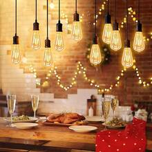 6 Pack LED Vintage Bulb E27, 4W LED Edison Light Bulb Dimmable Filament Bulb Retro Amber Glass Screw Lamp