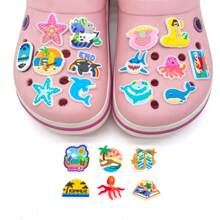 Lochschuh Zubehör PVC Dekorschnalle Sommer Serie Lochschuh Blume Schule