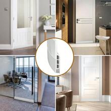 1m/Paquete Tira de sellado de puerta inferior con 3 orificios, tira de sellado autoadhesiva a prueba de polvo y a prueba de sonido contra el viento para puerta de dormitorio, decoración de habitación, decoración de pared, pegatinas de pared