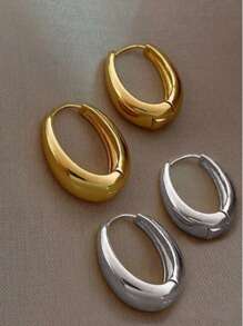 2 Pairs European & American Style Personalized Luxury Earrings For Women