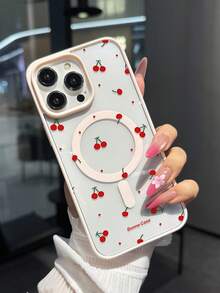 1 件创意亚克力图案磁吸无线充电防摔手机壳适用于 16 15 14 13 12 11 Pro Max，透明手机保护套防水防震防刮 - 彩色 - 查看 1