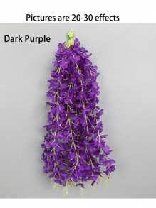 50 PIEZAS Guirnalda colgante de flores de seda de Wisteria artificial, decoración floral colgante perfecta para bodas, fiestas, cumpleaños, Navidad y hogares