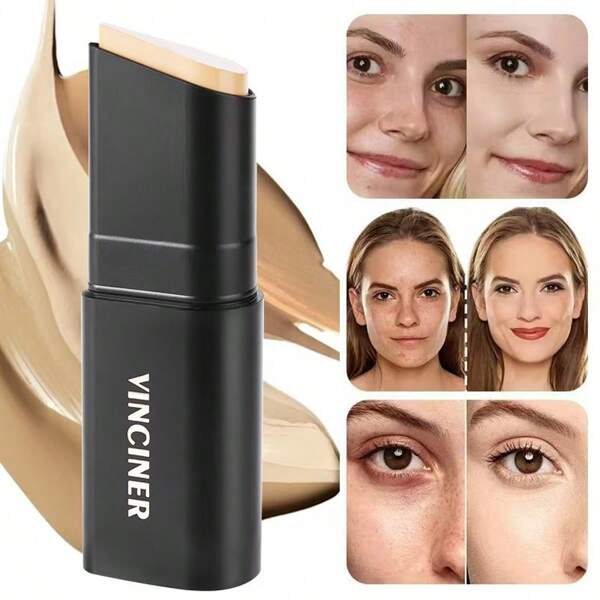 VINCINER 1pc Concealer Stick, Slouchy Edition 12g Effortless Application, Waterproof, Non-Transfer, Moisturizing, Transparent Coverage, Makeup Routine