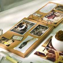 360pcs Photo Corners Self Adhesive Photo Mounting Stickers,Vintage Corner Kraft Paper Stickers,Photo Corners Stickers For DIY Scrapbook, Photo Album, Trip Journal, Memory Book Or Diary Picture Protect Decoration,Gift For Girls Women,School Supplies,Back To School - Multicolor - View 5