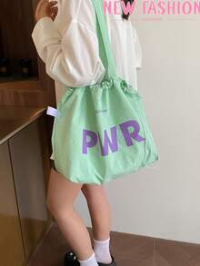 Nowy model 2025 ze ściągaczem, duża pojemność, torba płócienna na jedno ramię, japońska torba nylonowa typu tote do pracy