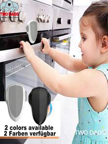 3M 1pc Child Lock, Black Heat-Resistant Material Oven Lock, Easy Installation Without Tools, Prevent Burns For Babies, Suitable For Oven, Kitchen Product