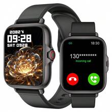 Hot New Comfortable Silicone Band Smart Watch For Men And Women, 1.83" Full Screen Touch, Dial/Answer Calls, Calorie Counter, Multi-Sport Modes, Notification Alerts, Alarm Clock, Suitable For Android And IOS Smartphones, Perfect Gift For Various Festivals And Celebrations
