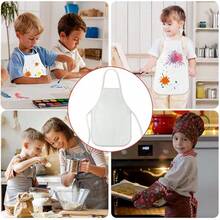 16/24/30/36/40Pcs Apron Painting Aprons For, Paint Apron Art Smock For Classroom Painting Party Supplies Halloween - trắng - Xem 6