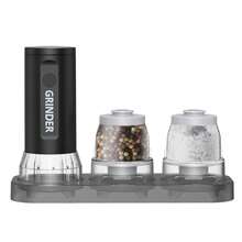 PANCERKA Dual Quick-Swap Containers - Electric Salt & Pepper Grinder Set With Ceramic Blades, Adjustable Coarseness, LED Light, Great For Home Cooking And Gift Giving - Multicolor - View 14