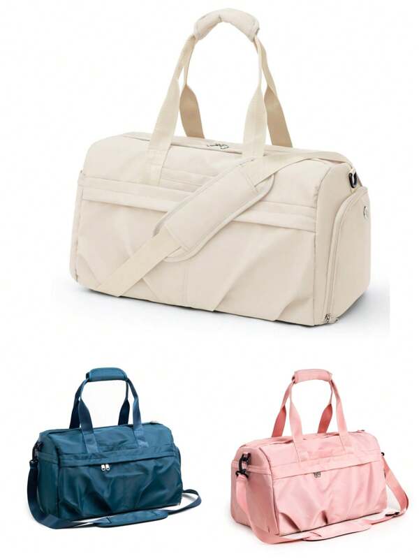 Nouveau sac de voyage de grande capacité à la mode pour le fitness, sac de sport avec séparation humide et sèche, sac à bandoulière étanche pour le yoga, accessoires et fournitures scolaires