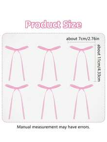 20个粉色丝带蝴蝶结蛋糕装饰，简约蝴蝶结装饰，家居装饰配件，适用于家居装饰、婚礼、派对、烛光晚餐、节日礼物、烘焙甜点、毕业蛋糕、圣诞装饰