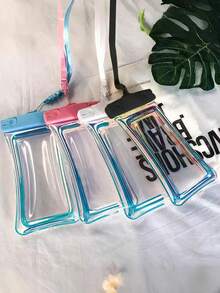 2PCS 防水防摔户外手机袋，游泳包防水手机壳，卡通手机防水袋，带触屏气囊游泳手机壳漂流神器挂脖保护袋，游泳专用水上乐园神器，拍照透明超强防水手机壳，适用于游泳、沙滩、户外运动、度假旅行必备，适合居家、送礼、节日等1pc