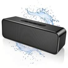 Portable Bluetooth Speaker, Wireless Speaker With Loud Stereo Deep Bass Sound, Outdoor Speakers With Bluetooth 5.0, 6H Playtime,66ft Bluetooth Range, Dual Pairing For Home,Party