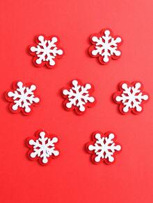 10/20pcs Santa Claus Decoration Felt Pieces, Christmas Snow Felt Pieces, Christmas Elk Felt Pieces, Christmas Throwing Felt Pieces, Christmas Table Decoration DIY Christmas Fabric Supplies - Multicolor - View 5