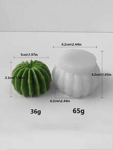 DIY多肉植物硅胶模具，装饰性多肉植物蜡烛模具，可重复使用，多种款式可选 - 白色 - 查看 25