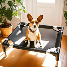 Durable Removable Dog Camping Bed, Metal Frame, Breathable Dog House