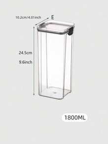 Recipientes de almacenamiento de alimentos con tapa, botes de alimentos de plástico transparente hermético al aire, cajas de preservación selladas a prueba de humedad, apropiados para granos, arroz, pasta, té, frutos secos y granos de café, botes de almacenamiento de alimentos de plástico, artículos de cocina