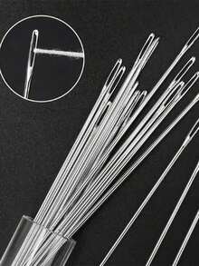 Big Eye Needle Bottle Set Of 18 Pieces, New Home Hand Sewing Needles, Hand Sewing Needles - Bạc - Xem 4