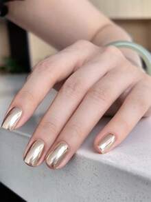 Multi‑Color Mirror Nail Powder, Metallic Shiny Nail Art Pigment, Salon & DIY Manicure Pedicure Decor Supplies - Multicolor - View 3