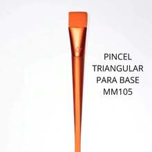 MM-105 Triangular Foundation Brush - trái cam - Xem 3