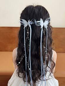 قطعتان من مشابك الشعر على شكل فراشة ذات شريط هولوغرافي ، مناسبة للارتداء اليومي ، بطراز أميري ، للحدائق الترفيهية ، تصوير الصور الفوتوغرافية ، الحفلات ، المناسبات المدرسية ، الخروج - اكسسوارات شعر للفتاة ذات طابع أنيق (ألوان عشوائية)