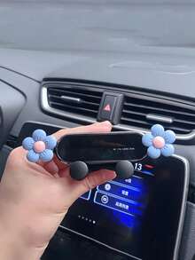 Giá đỡ điện thoại mini dán ngẫu nhiên, giá đỡ điện thoại hình hoa màu hồng cho xe hơi, thích hợp để đặt điện thoại định vị trong xe và sử dụng, phụ kiện xe hơi, phụ kiện nội thất xe hơi, phụ kiện xe hơi dành cho nữ. - Màu tím - Xem 14