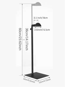 1pc Elegant Metal Display Stand, Adjustable Height Stainless Steel Material, Available In Gold/Black/Silver, Suitable For Bags, Hats, Jewelry Display At Home/Boutique/Restaurant Decor, Easy Installation, Rust-Resistant & Durable - Multicolor - View 12