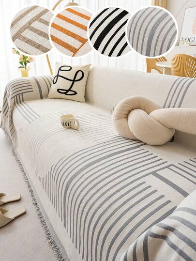 1件装加厚奢华雪花图案沙发套，时尚保护您的沙发 - 适用于单人沙发、双人沙发、三人沙发和四人沙发 - 可机洗或手洗 - 无印花 - 100% 涤纶