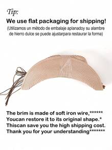 1pc Casual Bull Star Pattern Boho Rivet Bow Straw Sun Hat, Fashionable Versatile Beach Holiday Shade Hat For All Seasons