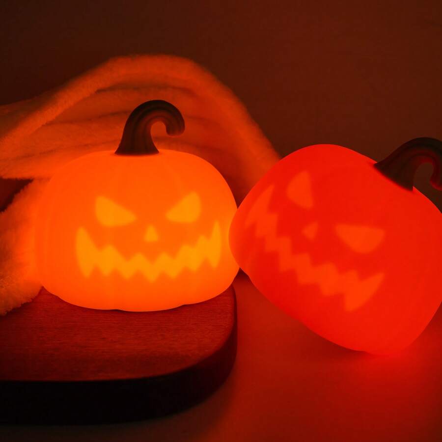 万圣节 LED 南瓜灯 USB 灯 - 电池供电节日氛围装饰，适用于万圣节、复活节、购物中心、南瓜灯卧室灯、万圣节装饰、生日装饰、派对用品、青年时尚产品、万圣节装饰灯、家居装饰、派对装饰、万圣节装饰、房间装饰、万圣节花园装饰、礼物、仙女
