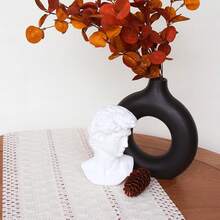 1 件波西米亚风格桌旗 Macrame 桌旗，适用于家居装饰，奶油色和棕色 Macrame 桌旗带流苏，适用于波西米亚风格餐厅卧室装饰、乡村新娘送礼会、农舍乡村风格桌旗、餐垫、感恩节圣诞节家居装饰（多种尺寸可选） - 白色 - 查看 6