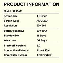 GUHUAVMI GUHUAVMI 2025 New Fashion Sports Smart Watch For Men, 1.53inch HD Screen, Wireless Call/Dial, Receiving Information, GPS Motion Track, Compass, Altitude Pressure, Multi-Sports Mode Smartwatch, Heart Rate/Sleep Monitoring Fitness Tracker, Women's Smart Watch X2, Suitable For Android And IOS