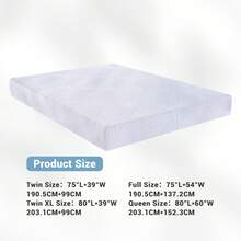 Twin,Twin XL,Full,Queen 5" 6" Cooling Gel Memory Foam Mattress For Pressure Relief,Medium Firm,In A Box - Màu xanh lam - Xem 11
