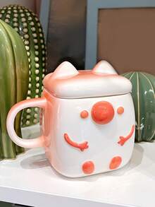 Cute Hug Bread Ceramic Cup, Office Coffee Mug, Breakfast Milk Cup, Student Water Cup, Couple & Friends Creative Gift - Multicolor - View 2