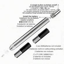 发光钻石画工具笔 - 7 种颜色可选，5D DIY 树脂钻石画工具，轻触，钻石刺绣缝合配件，钻石马赛克艺术，适合成人，工艺钻石画刺绣爱好者 - 彩色 - 查看 4